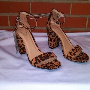 NWT's Ema Cheetah High Block Heels